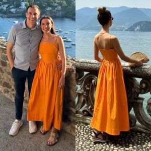 Ronny Kobo Orange Maxi Dress